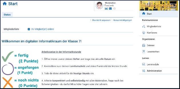 Selbststndig lernen im analogen und digitalen Informatik-Fachraum - Oberschule Carl Friedrich Gauߓ