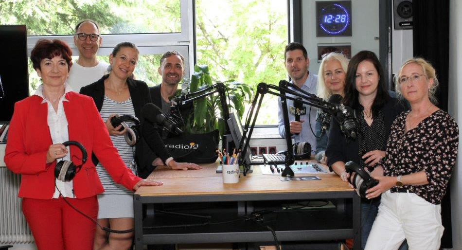 Podcast-Aufnahme bei Radioigel und IgelTV an der Praxismittelschule der P�dagogischen Hochschule Graz.