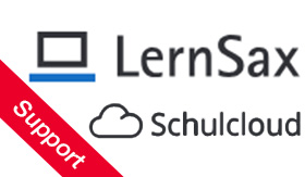 Bildlogo mit Link zu: Zentrale LernSax-Support�bersicht